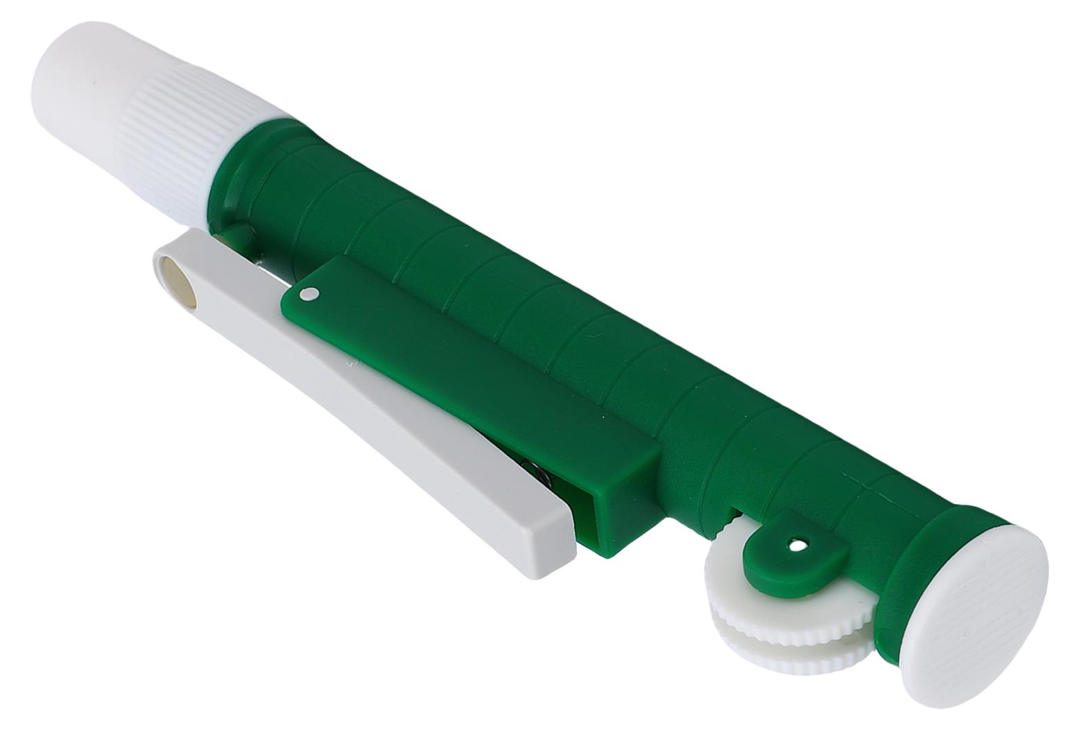 TWO TREES 10-ml-Pipettenpumpe, grüne Flüssigkeitspipettierpumpe für Kunststoff- und Glaspipetten, Laborforschung