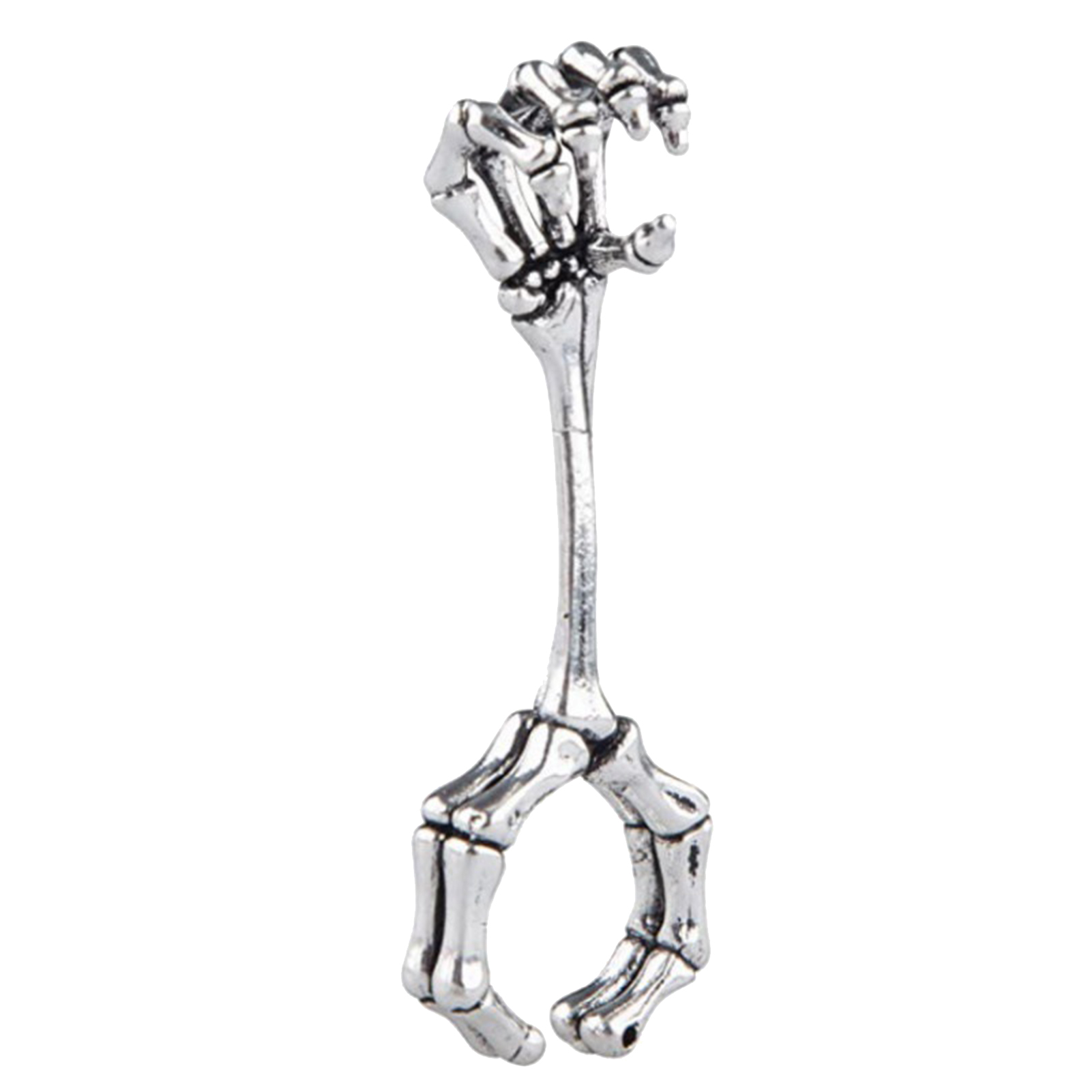 Stuttg Einzigartige nützliche Handknochen -Raucher -Clip -Rack -Finger -Zigarettenhalterung-Silber 2465744@Stuttg