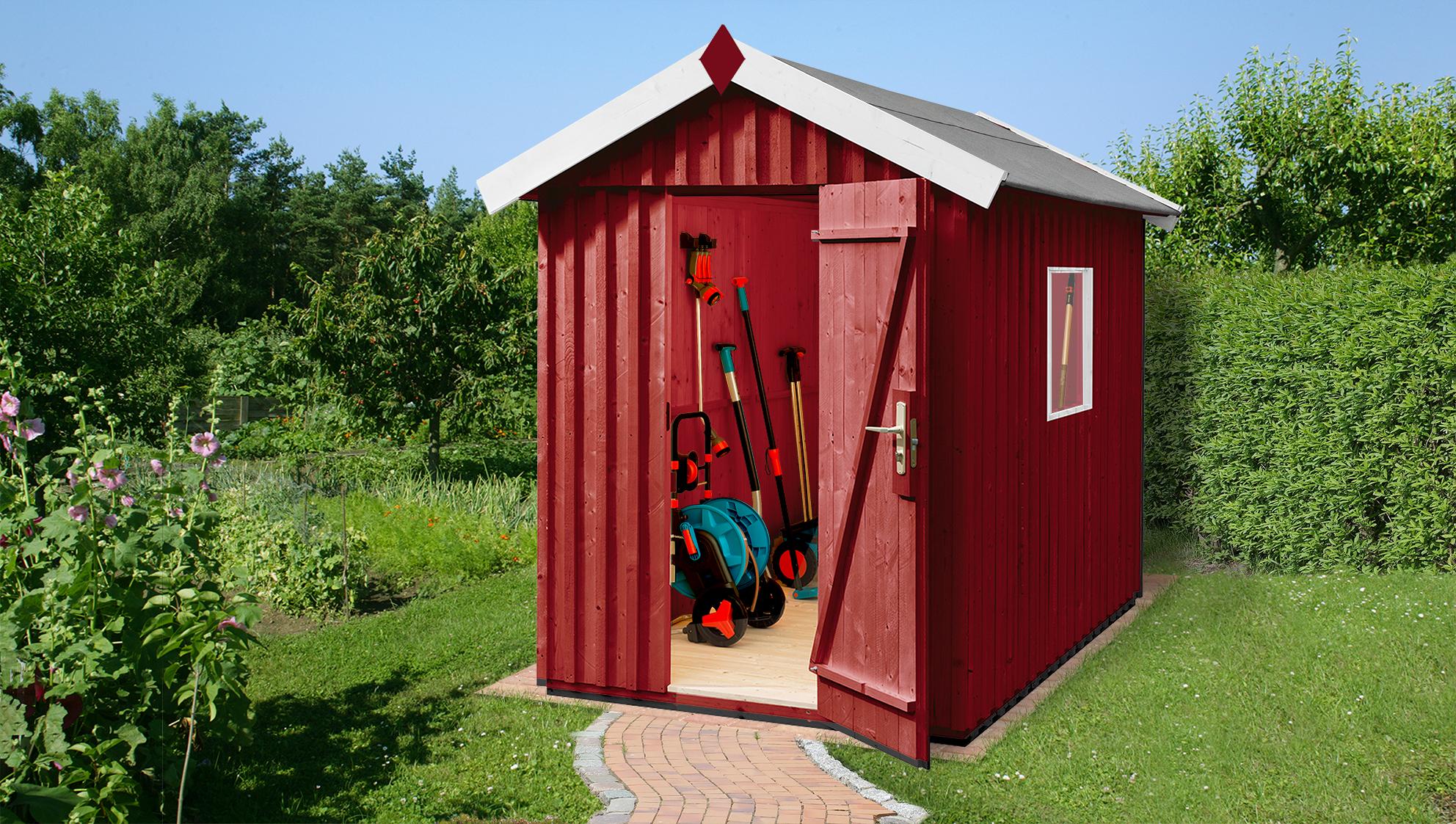 Weka Schwedenhaus Vassbo Gr.1 schwedenrot B x T x H 200 x 208 x 220 W3.1.00001.1