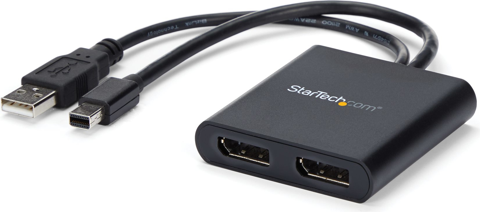StarTech.com Mini DisplayPort na DP rozbočovač pre viac monitorov - 2-portový MST rozbočovač - rozdeľovač videa