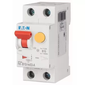 Eaton FI/LS Kombination, 10 A, 300 mA, LS-Charakteristik: B, 1p+N, FI-Charakteristik: A 236954