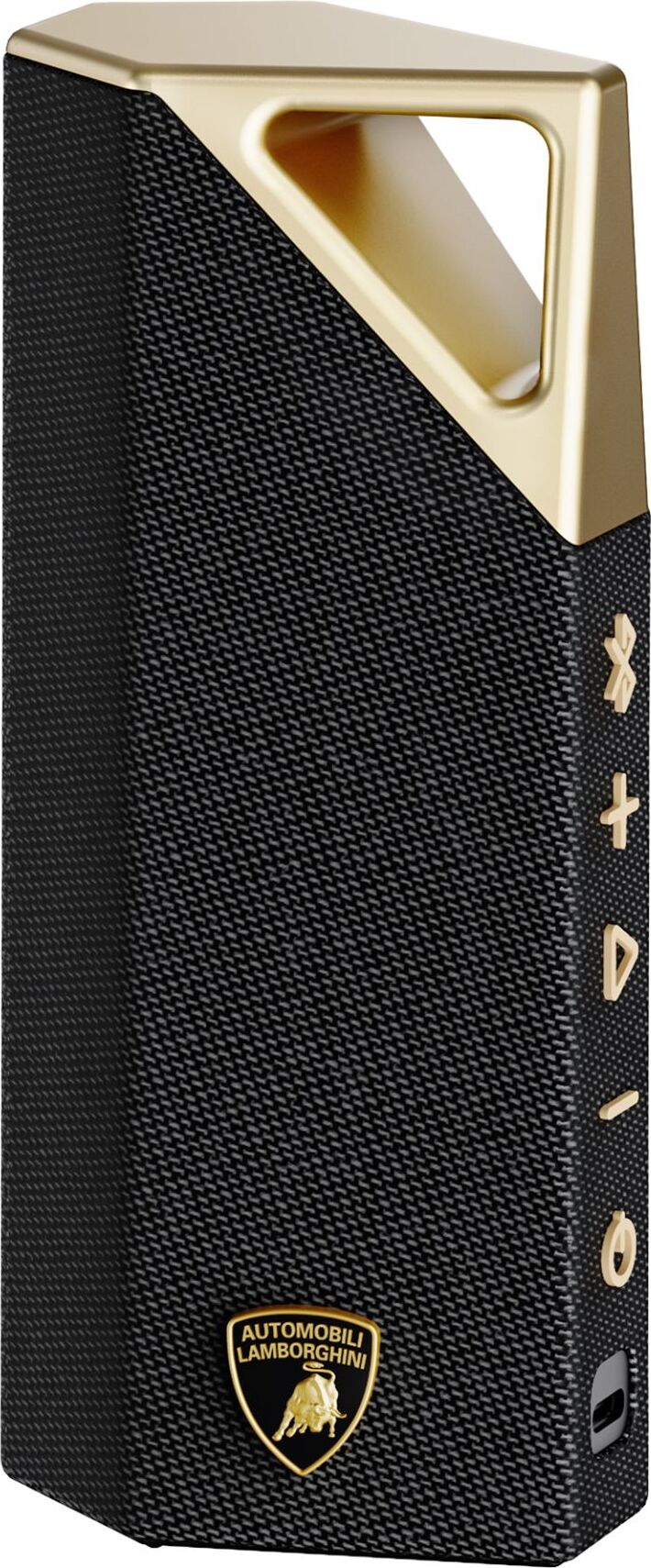 BUGANi Brief Lamborghini Bluetooth Lautsprecher Schwarz+Gold