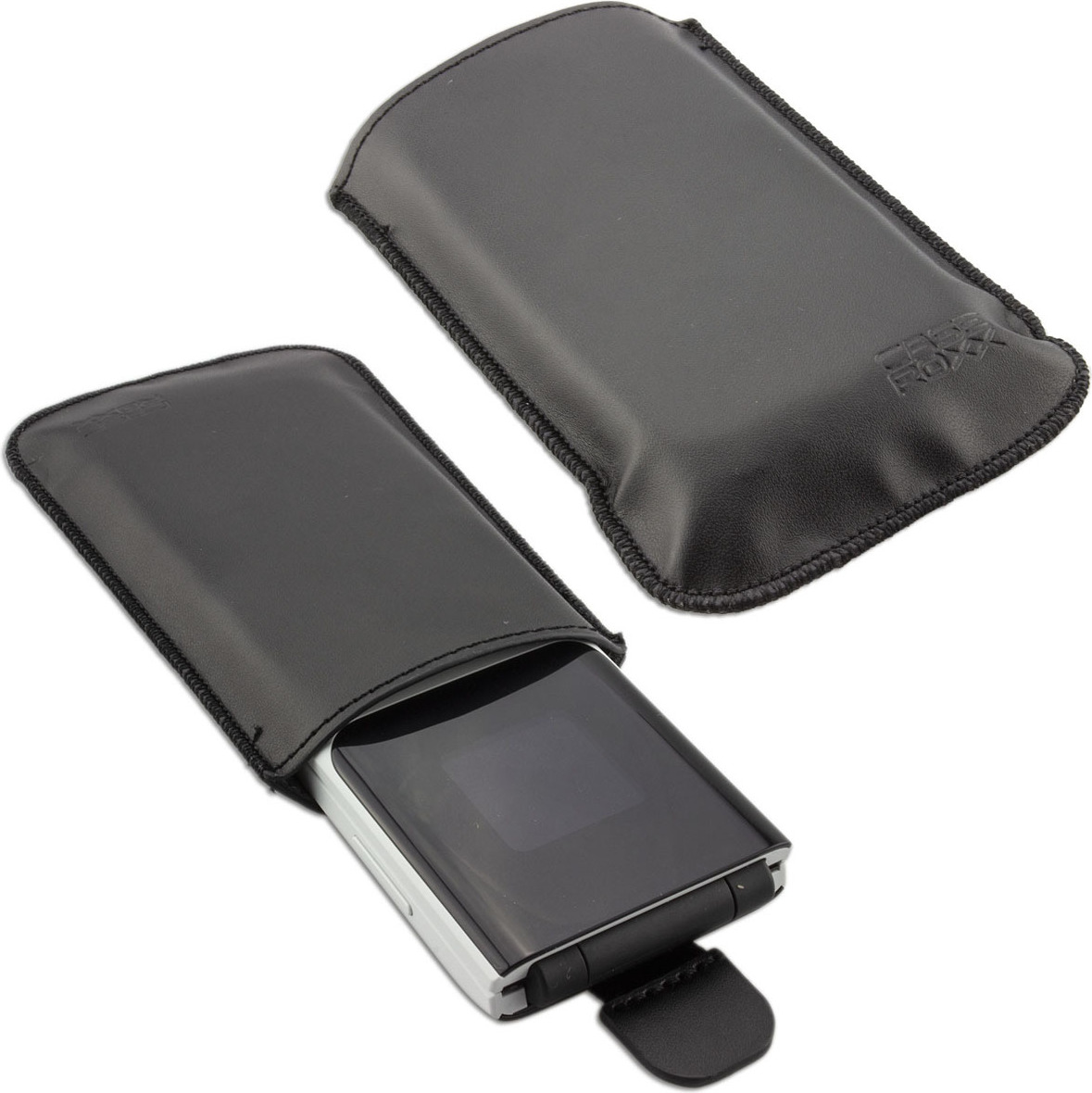 Étui Extérieur Cuir Véritable Pour Zebra TC25 - Noir - Caseroxx - NEUF