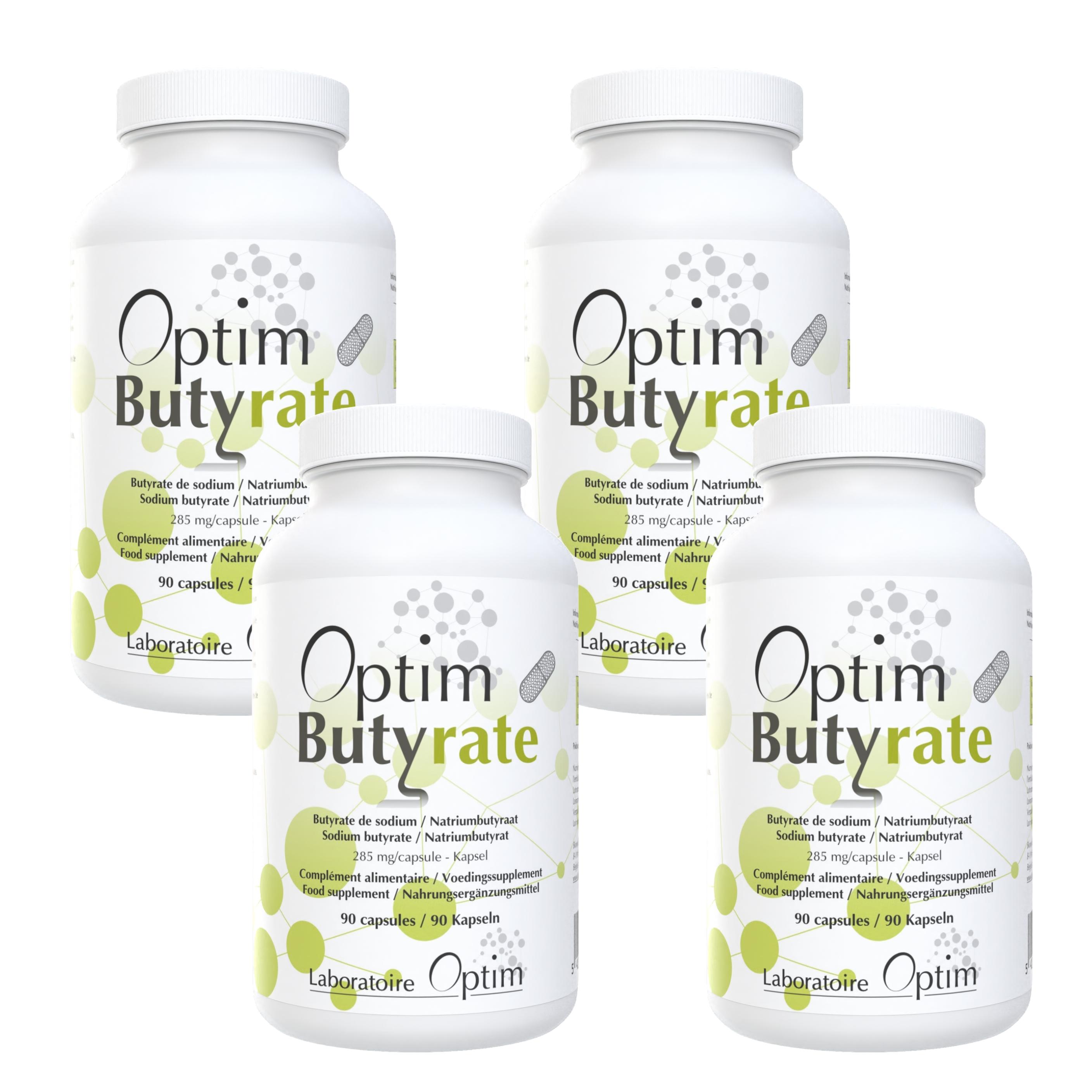 bionoto OPTIM Butyrate 360 Kapseln – Magensaftresistentes Natriumbutyrat / Sodium Butyrate, mikroverkapselt, hochdosiert, verzögerte Freisetzung, Darmkomfort