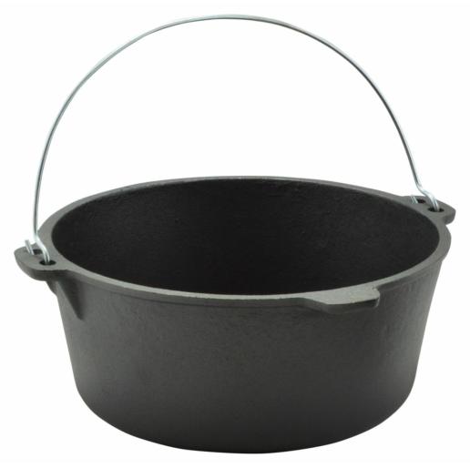 4BIG.fun Gusseisen Topf 5,5L Gusseiserner Topf Ø35,5 cm Kochtopf aus Gusseisen mit Gusseisendeckel PH 12017 Gusseisen Topf 5,5L