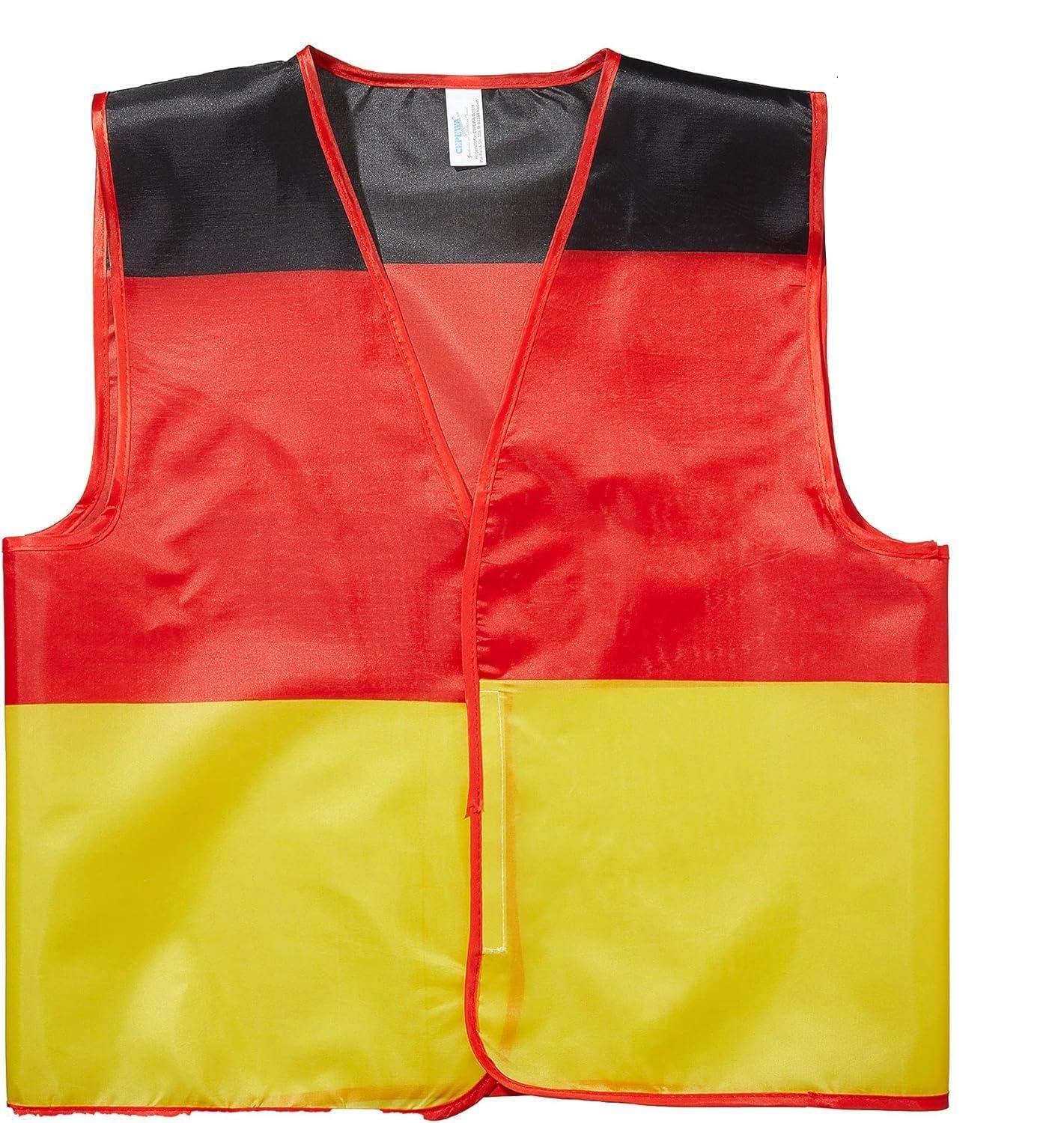 JUNG Fahne Fan Weste Deutschland Fussball EM 2024 Fan, Europameisterschaft (Fahne, Flagge, Fan Artikel, Mützen, Auto, Europameisterschaft)