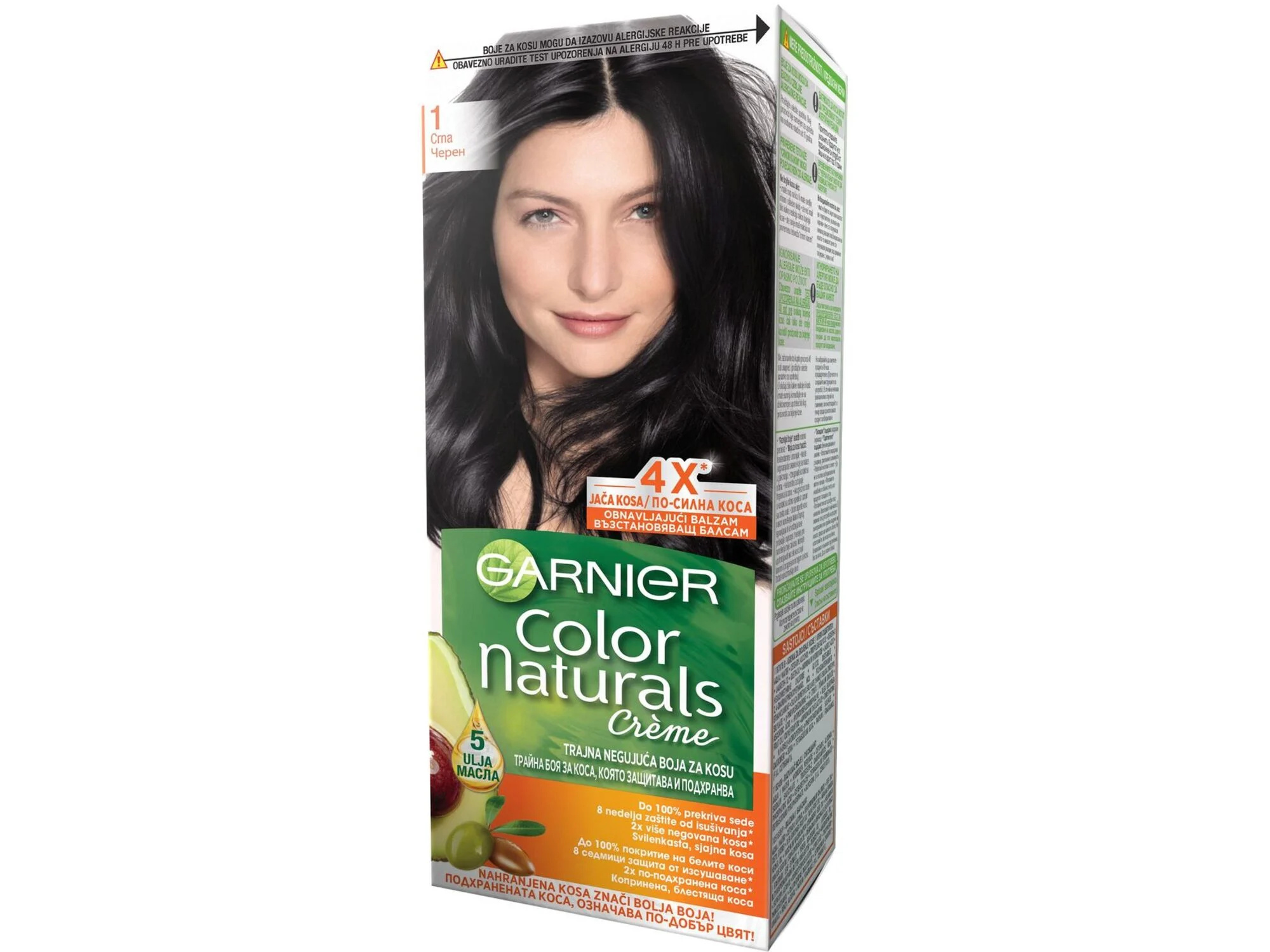 Garnier Color Naturals Crème Haarfärbemittel - Farbton 1 (Schwarz)