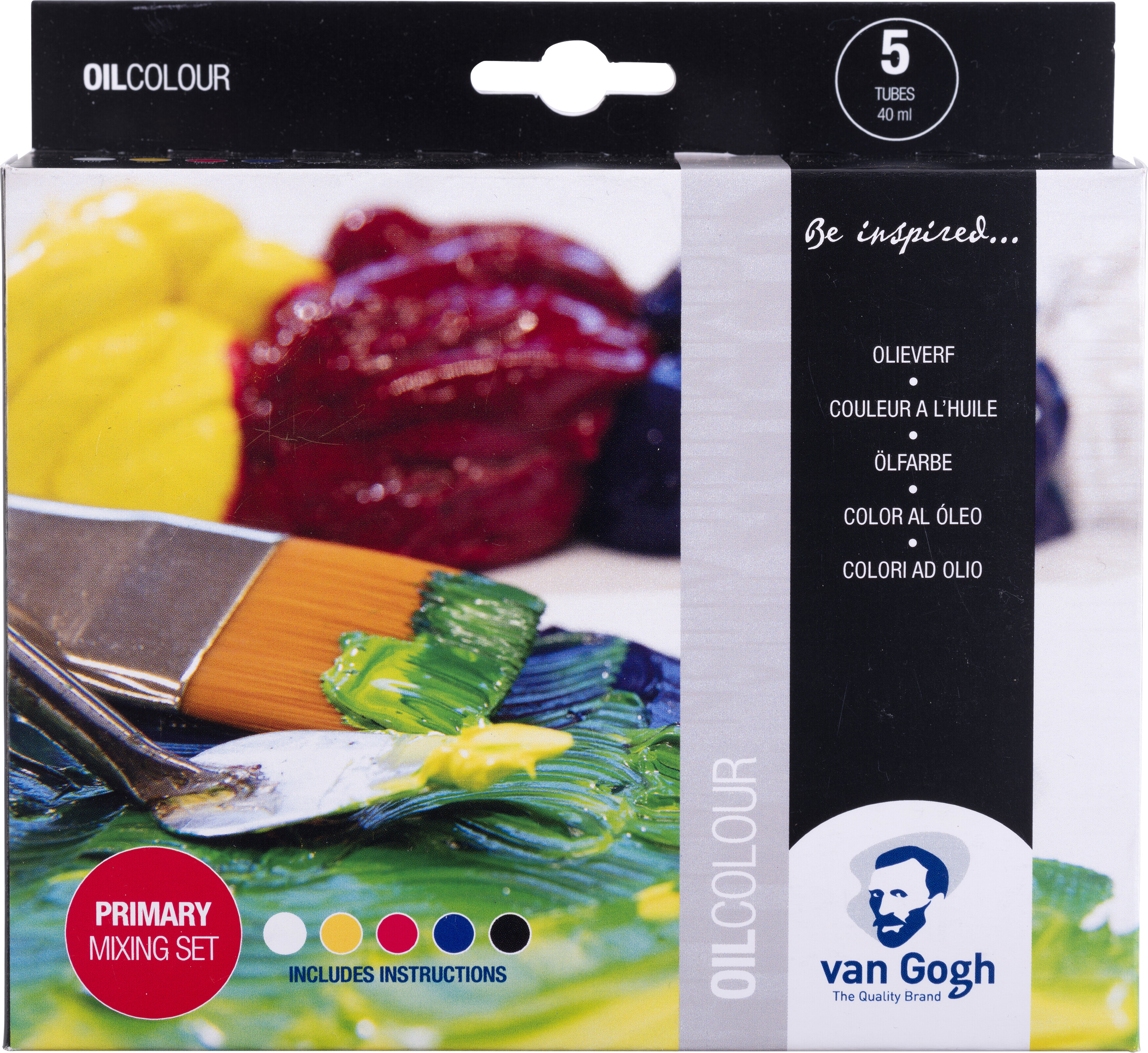 Bruynzeel Sakura Bruynzeel Ölfarben Set Van Gogh Primärfarben 5x40ml Malen 3498320