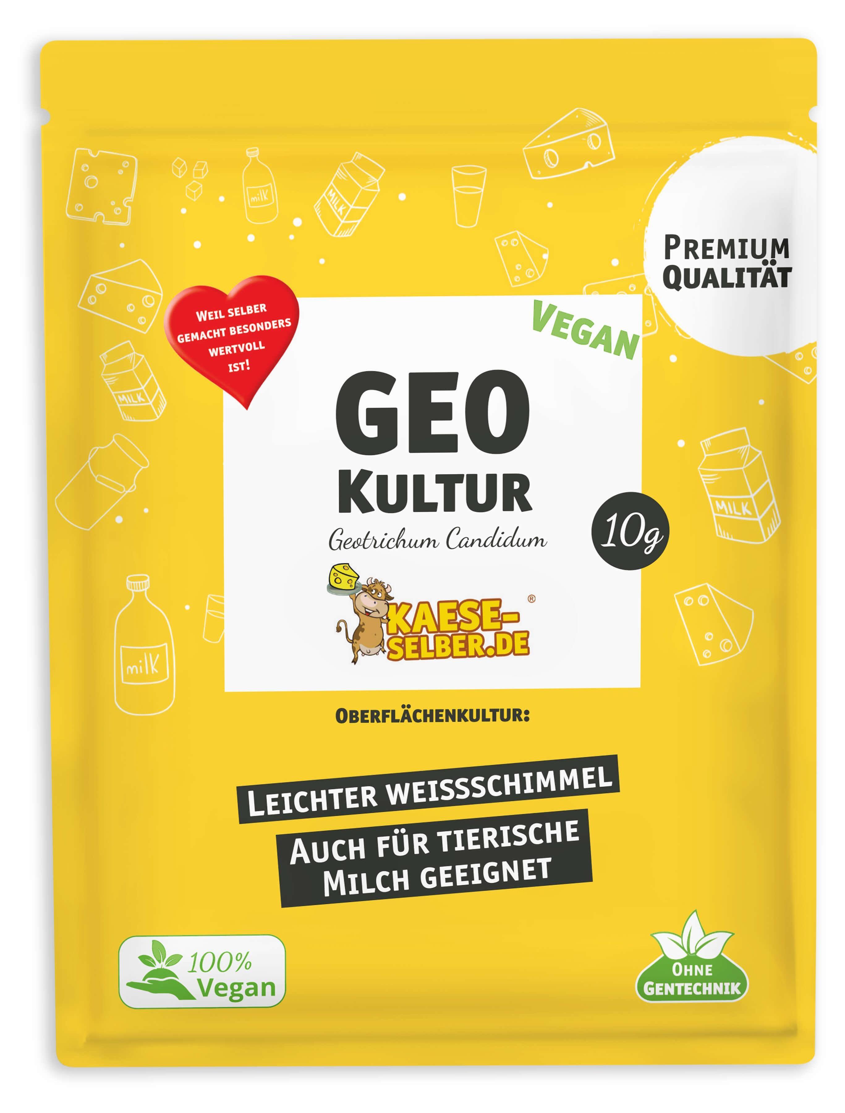KAESE SELBER GEO Vegan Geotrichum Candidum - leichter Weißschimmel