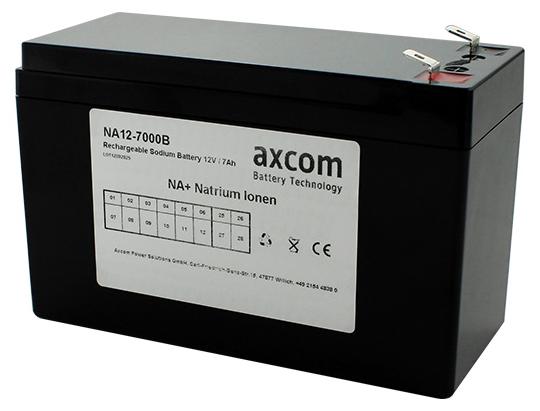 Axcom Natrium Ionen Akku 12V 7Ah mit 6,3mm Steckkontakten
