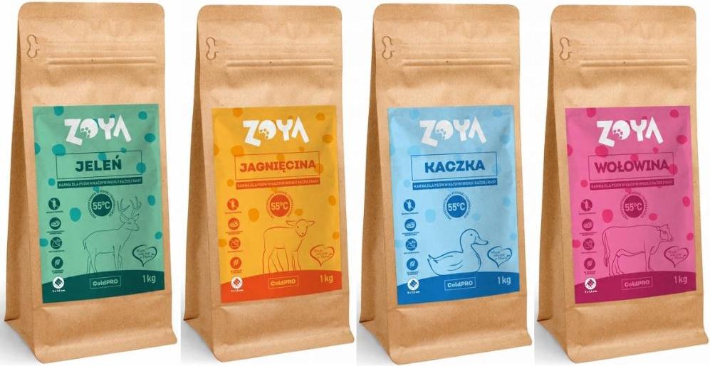 Trockenfutter für Hunde ZOYA COLDPRO Geschmacksmischung 4 x 1kg
