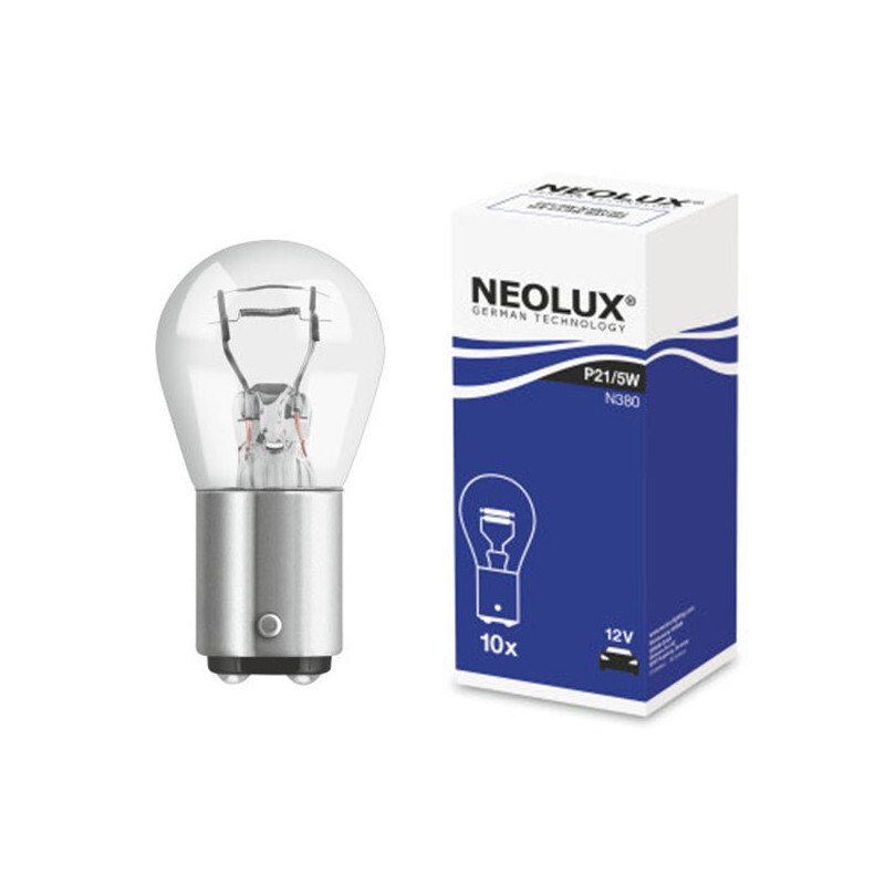 Autolampe N380 P21/5W 12V Bay15d ausgepackt Neolux Osram