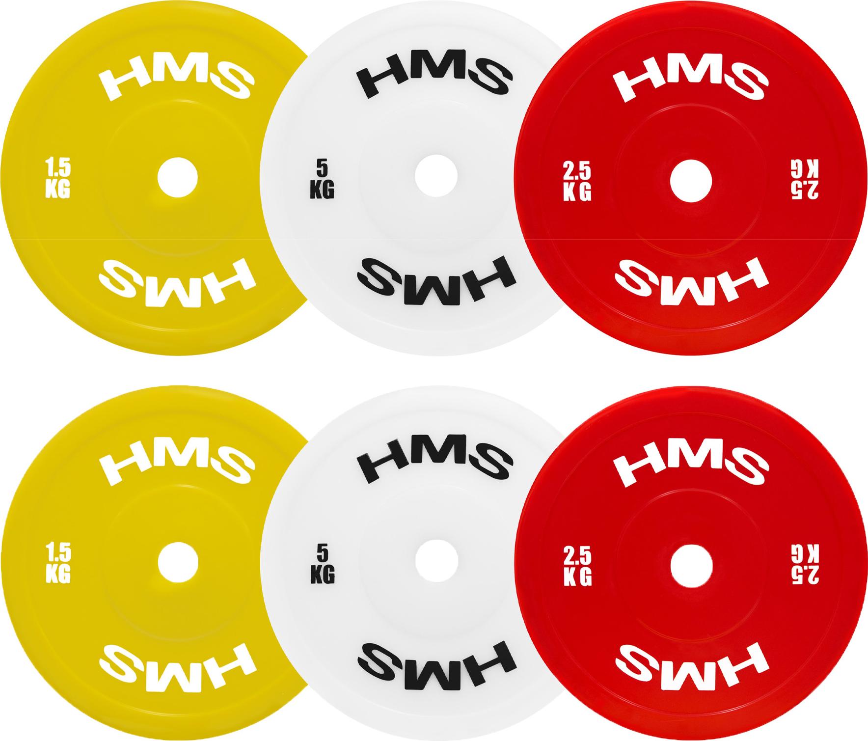TPP SET PE OLYMPISCHE TECHNISCHE PLATTEN 2 x 1,5 - 5 KG (18 KG) HMS