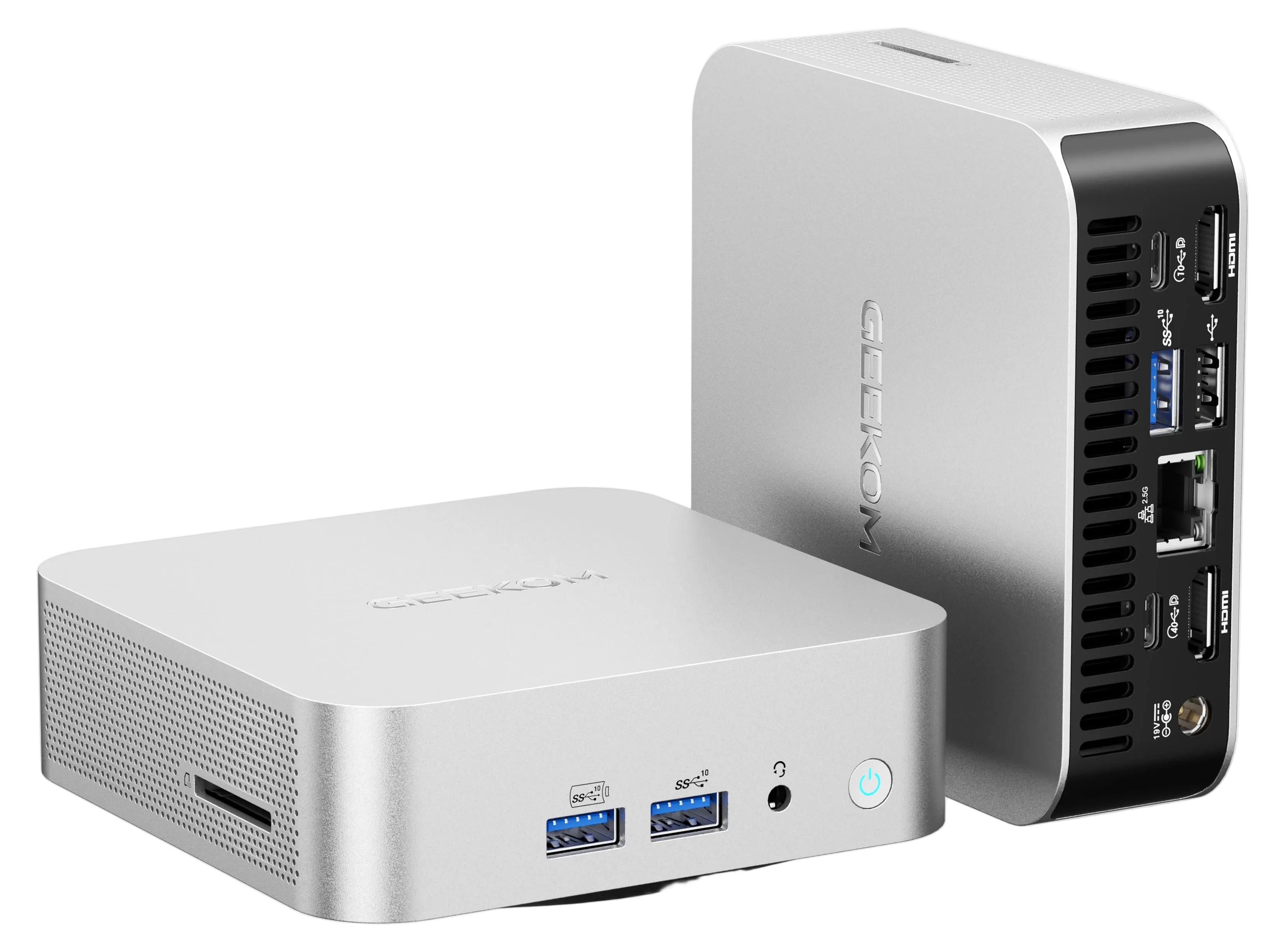 Geekom A6 Mini PC AMD Ryzen 7 6800H 16GB DDR5 RAM 1TB SSD Radeon 680M USB 4.0 SD-Slot Win 11 Pro Gaming Bildbearbeitung - BuyPlugGo A6 1024