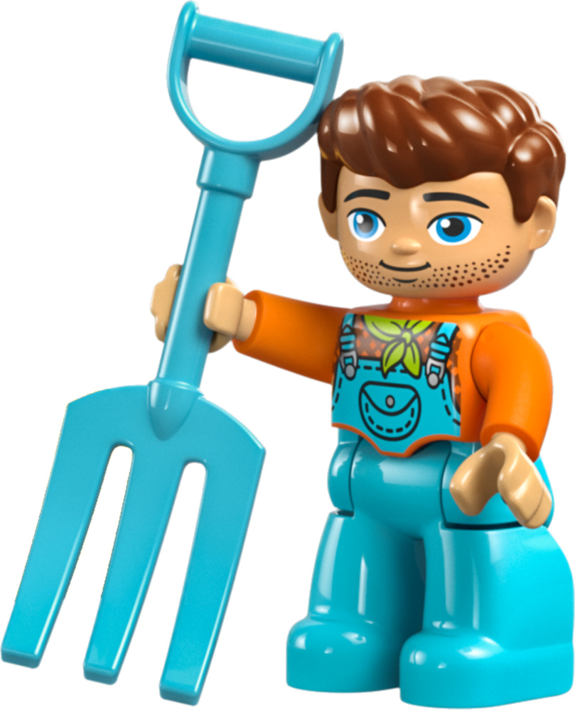 LEGO DUPLO Bauernhof: Bauer mit Mistgabel