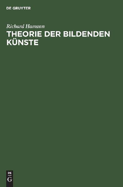 De Gruyter Theorie der bildenden Künste