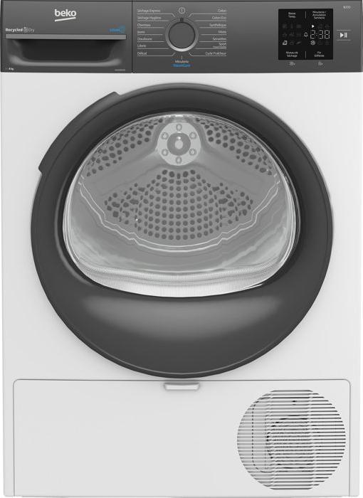 Wärmepumpentrockner Beko D3H28D93S, 8 kg, 60cm breit, , Eco Sense, Weiß BEK8690842786082