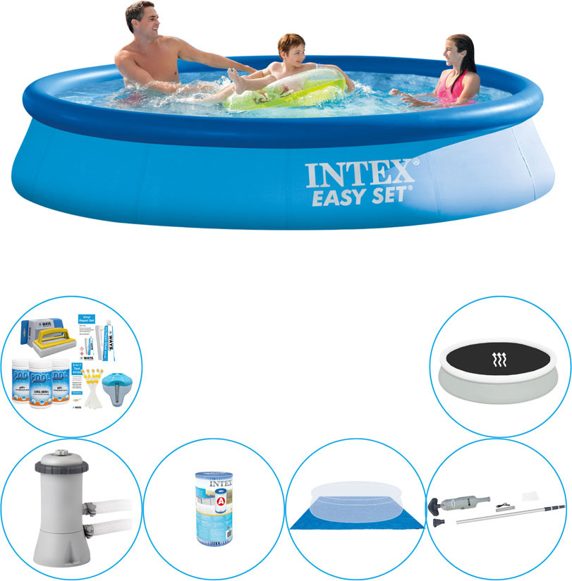 Intex Easy Set Round 366x76 cm - Kombinovaný balík pre bazény
