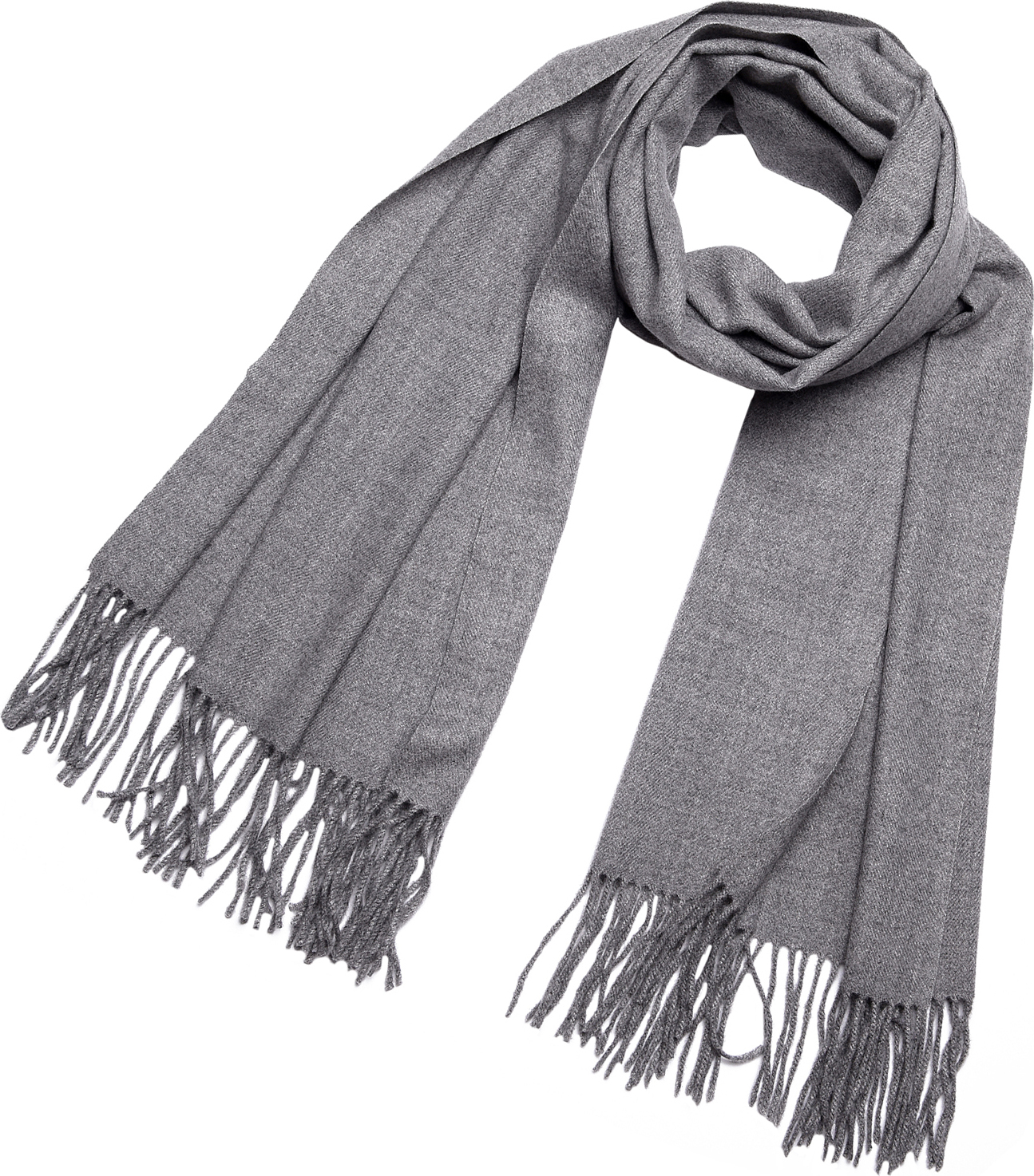 DonDon Damen Winter-Schal groß und flauschig 200 x 70 cm - Grau DO-SCH024