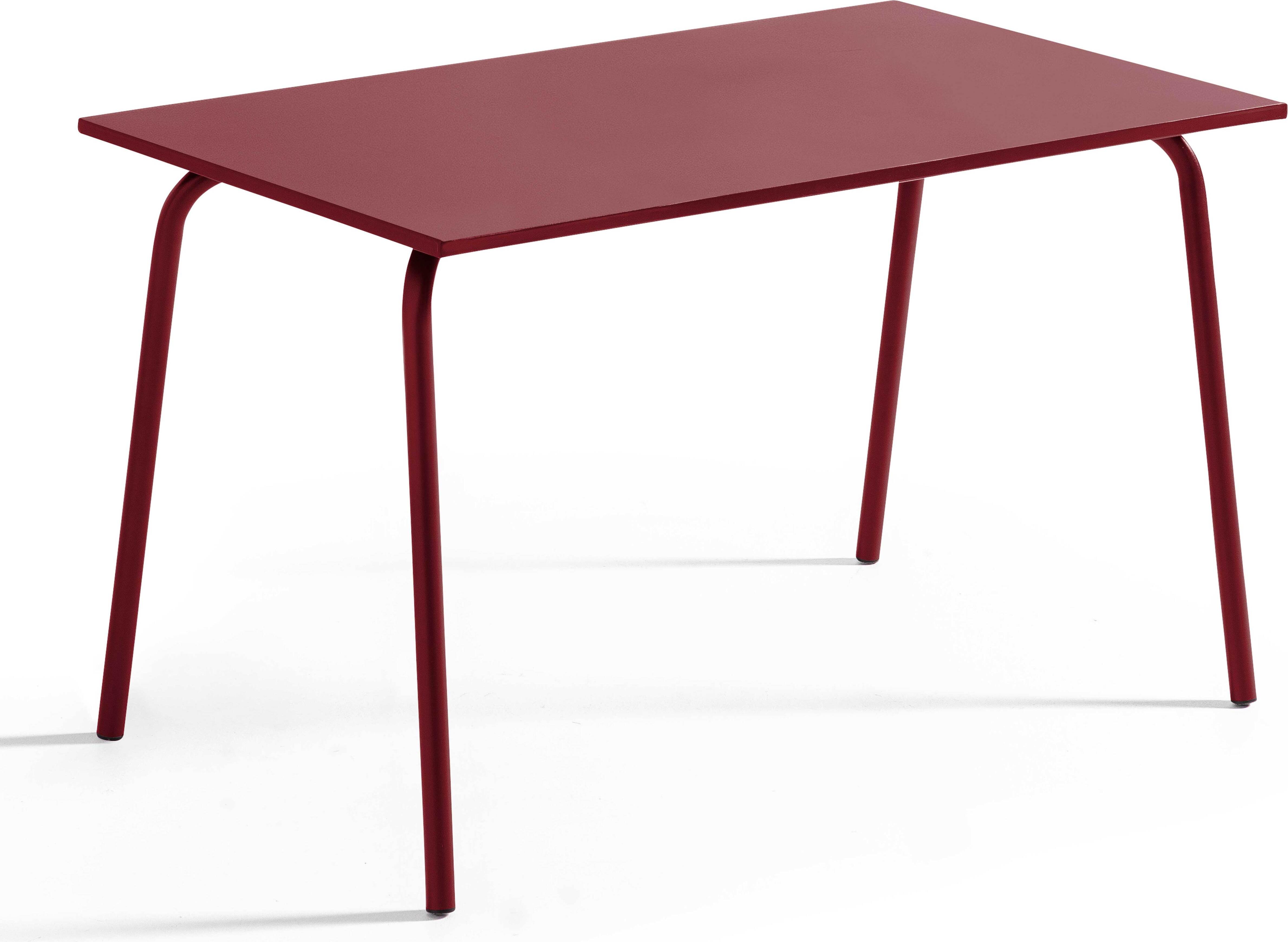 Metall-Gartentisch-Stuhl mit 4 Lila - Oviala Palavas 114625