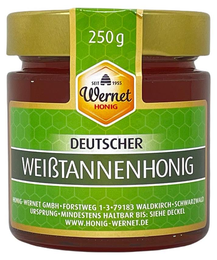 Honig Wernet Traditionsimker im Schwarzwald Deutscher Weißtannenhonig im 250g Glas 242