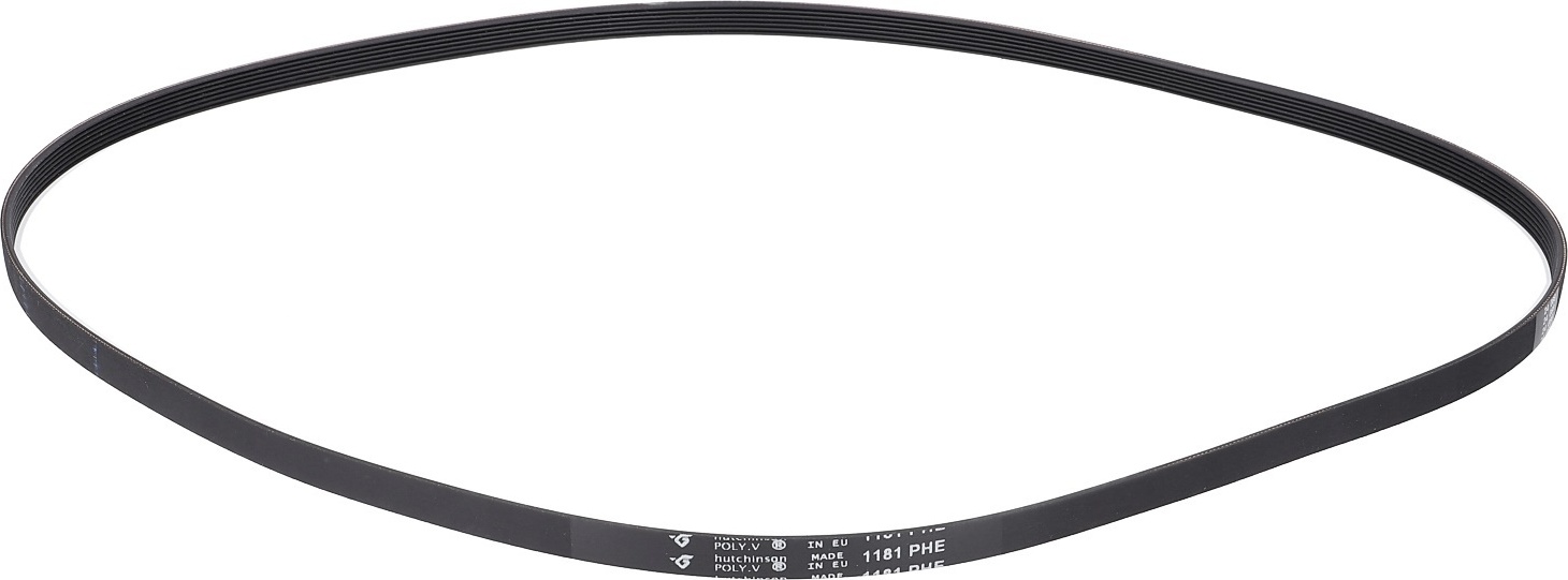 easyPART passend für HUTCHINSON Keilrippenriemen PH 1181 H 7 MA für Waschmaschine | Mehrrippenriemen, Rippenriemen 10096286