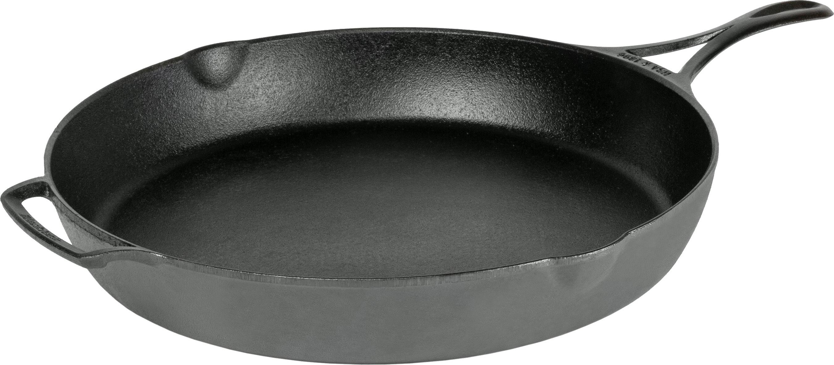 Gusspfanne Ø 36 cm Bratpfanne INDUKTION Pfanne Gusseisen Schwarz LODGE Blacklock BL10SKINT