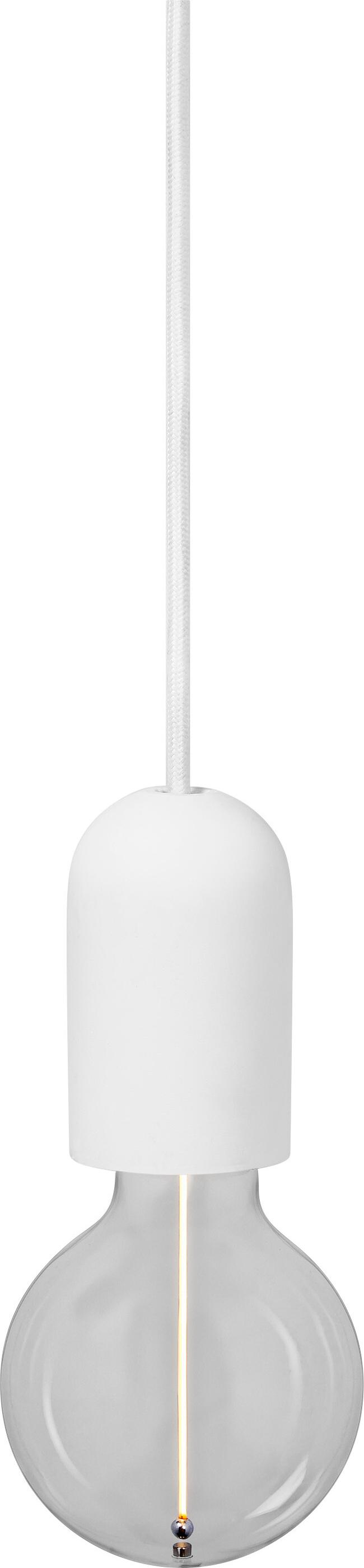 OSRAM Vintage 1906® Pendelleuchte ROUND PLASTER E27, weiß, max. 25W (LED 15W), E27 Sockel, runder Baldachin, Innenraum-Pendelleuchte, Kombination mit 1906 Vintage- oder smarten Lampen AC47712