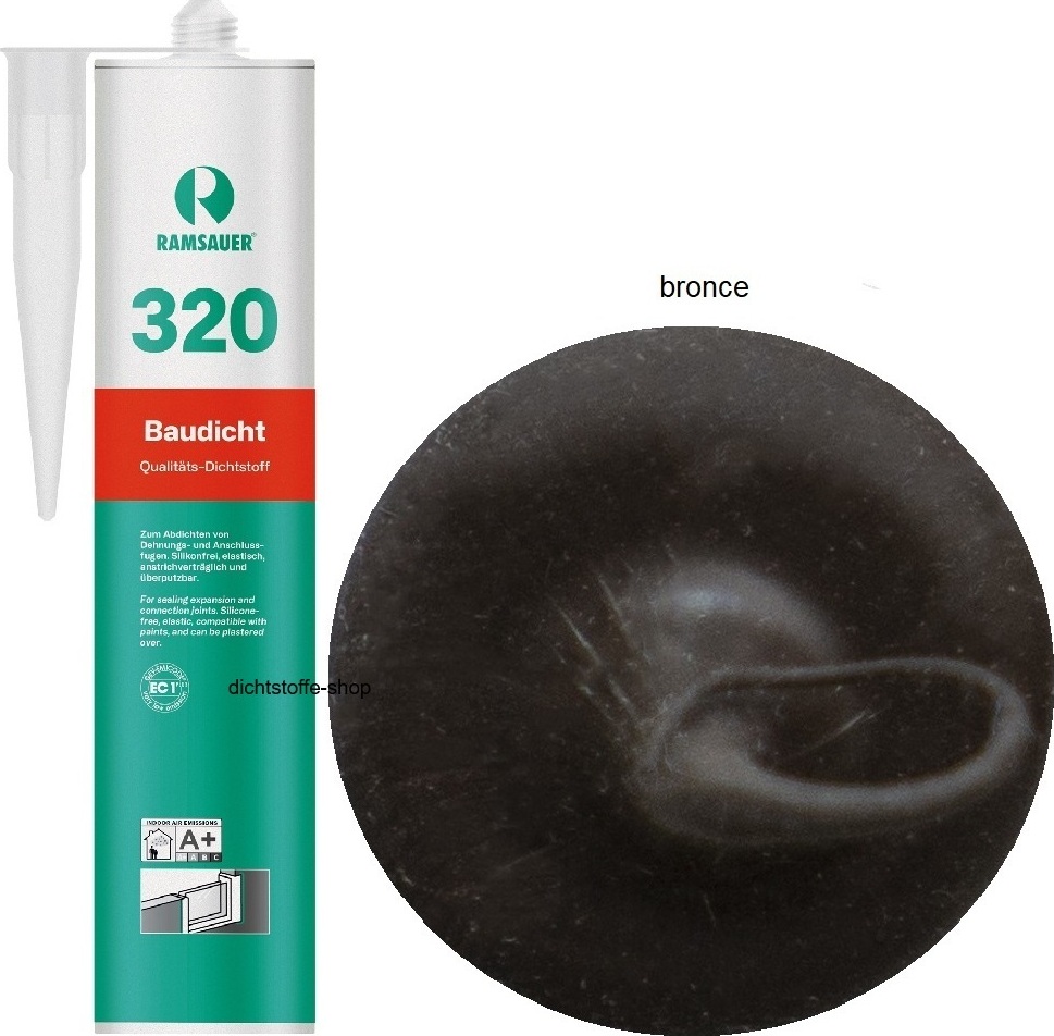 Ramsauer GmbH&Co.KG Ramsauer 320 Baudicht 1K Hybrid Dichtstoff 310ml Kartusche bronce 3100305