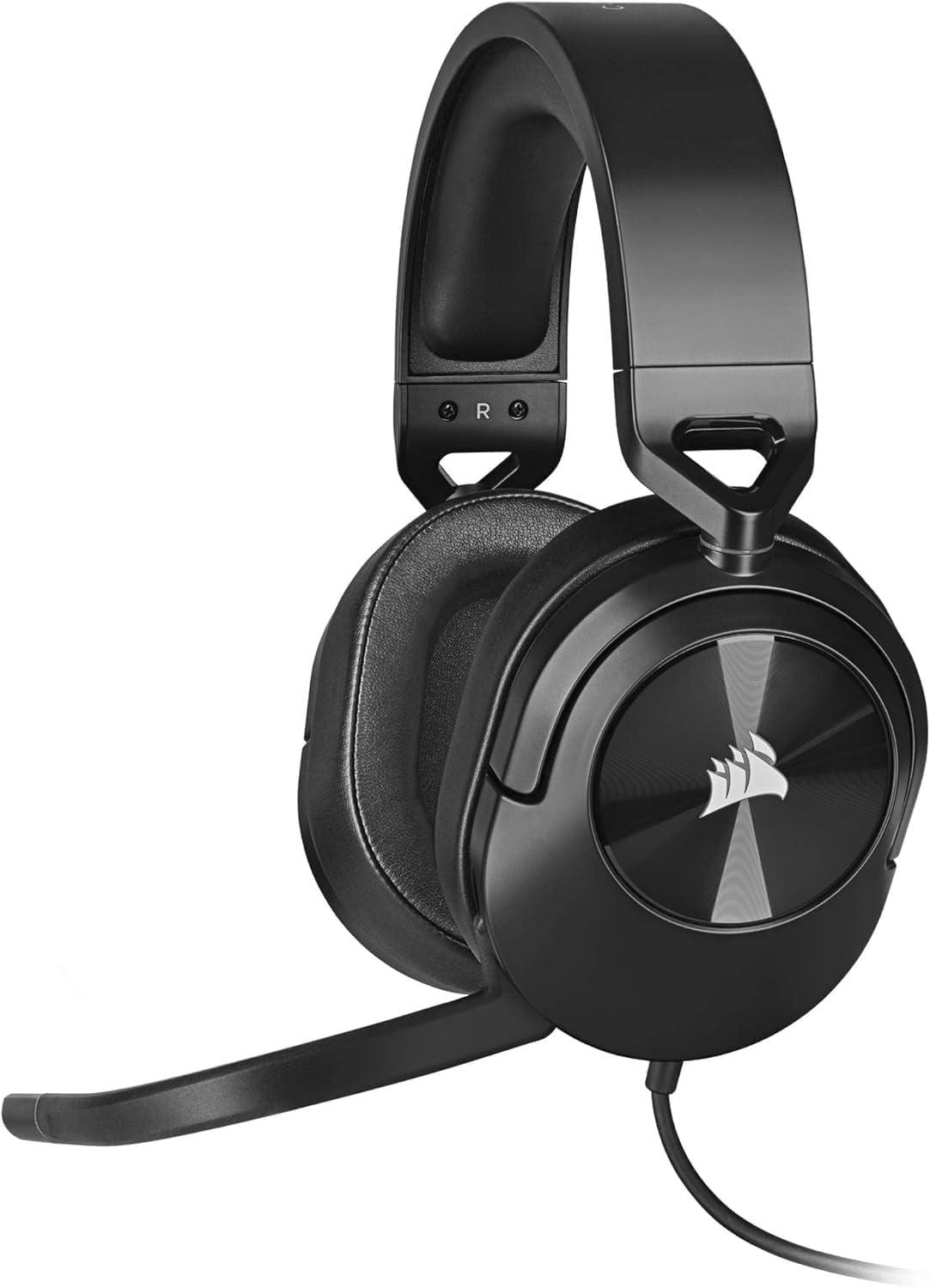 Corsair Gaming Headset mit 7.1 Surround, Memory-Foam Komfort, USB-Adapter, Mikrofon & Multi-Plattform-Kompatibilität