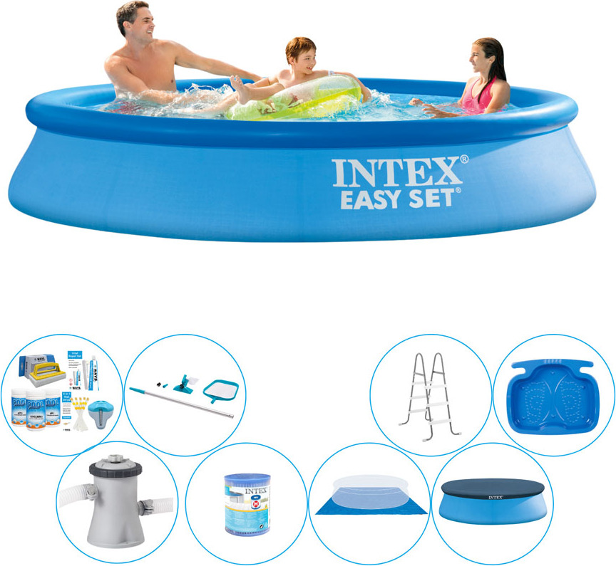 Všetko v 1 bazénovom balíku - Intex Easy Set Rund 305x61 cm