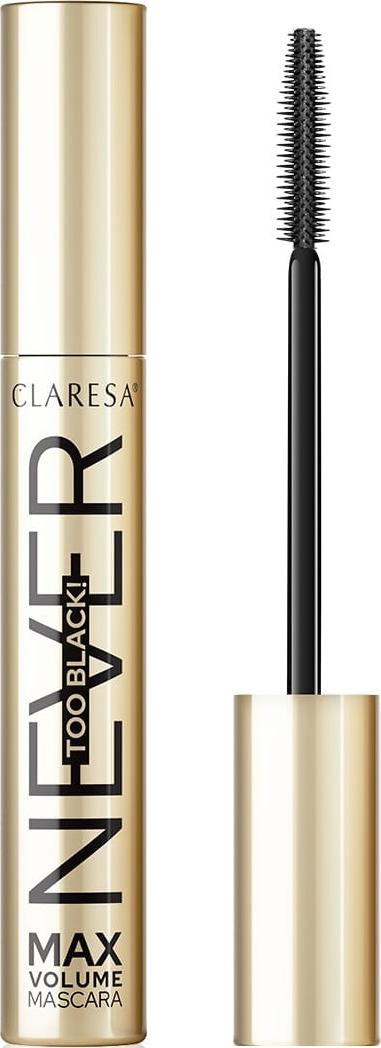 Claresa Intensiv Schwarz Volumen Mascara, 10 g - Maximaler Wimpernvolumen-Effekt