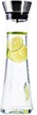 Set di caraffa d'acqua trasparente da comodino con bicchiere in vetro per camera da letto, comodino, caraffa per acqua notturna con vetro, con set di tazze
