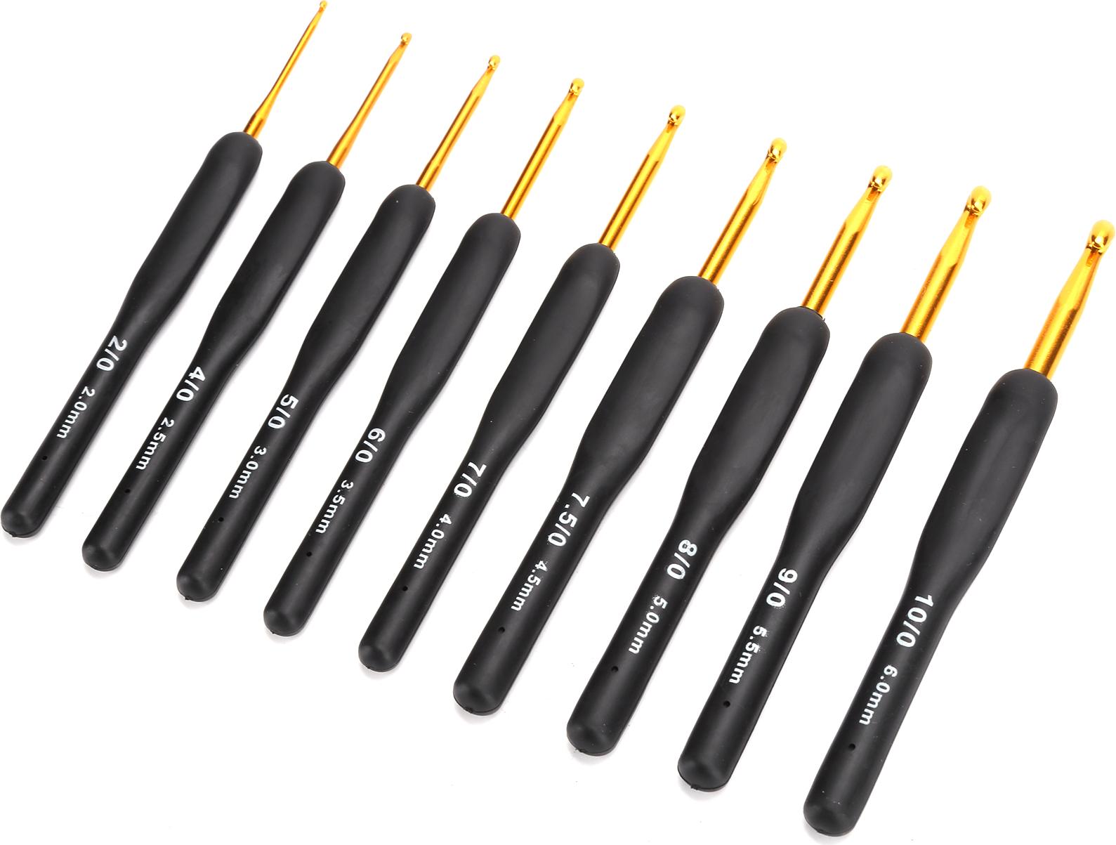 Cocosity Komplettes 9-teiliges H?kelnadelset mit Nummernmarkierung Zur Einfachen Identifizierung C und Glatt