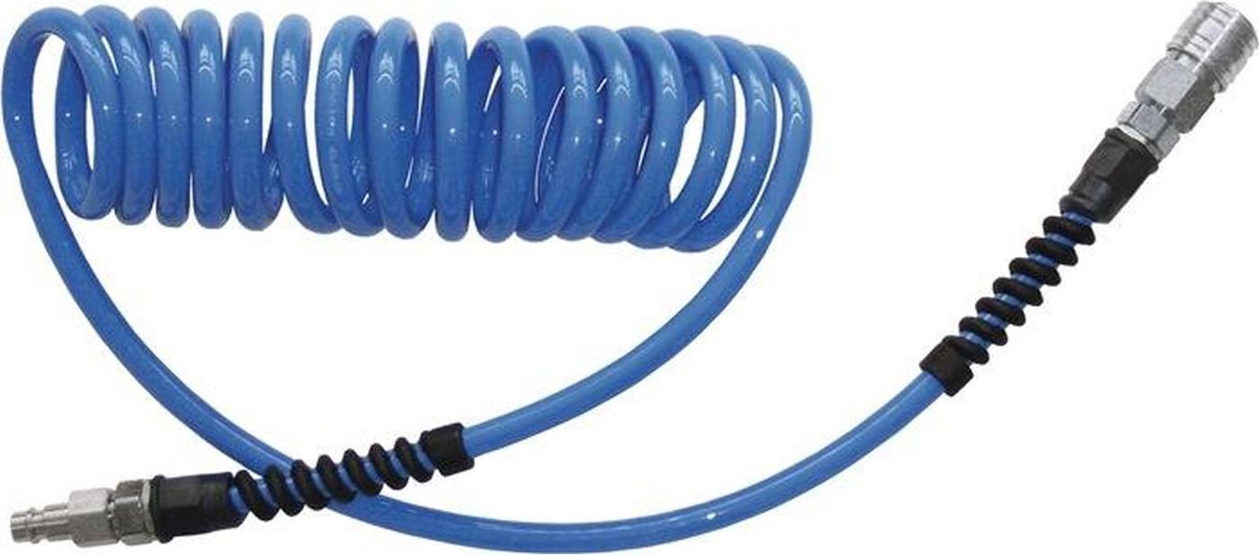 Armaturen-u. Autogengerätefabrik Ewo H. Spiralschlauchset ID 6,5mm AD 10mm L.7,5m PolyurethanKuppl.DN 7,2 EWO E40826