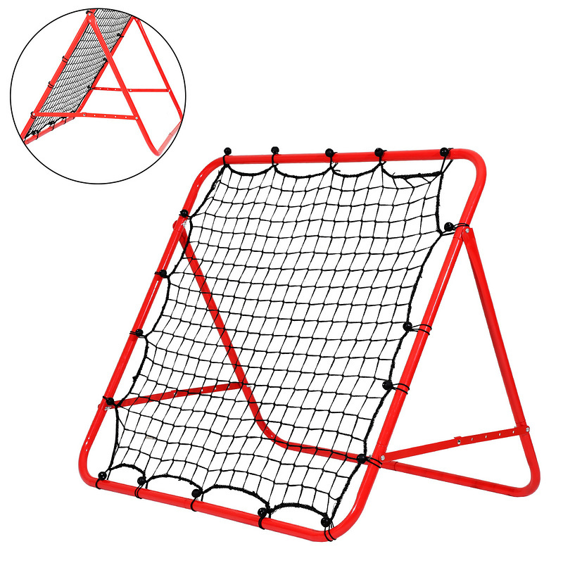 TolleTour Fußball Rebounder klappbar Kickback Tor Verstellbar in 5 Stufen Rückprallwand Netz für Trainingsübungen - Schuss - Techniktraining RL-SG8830-1-HESh