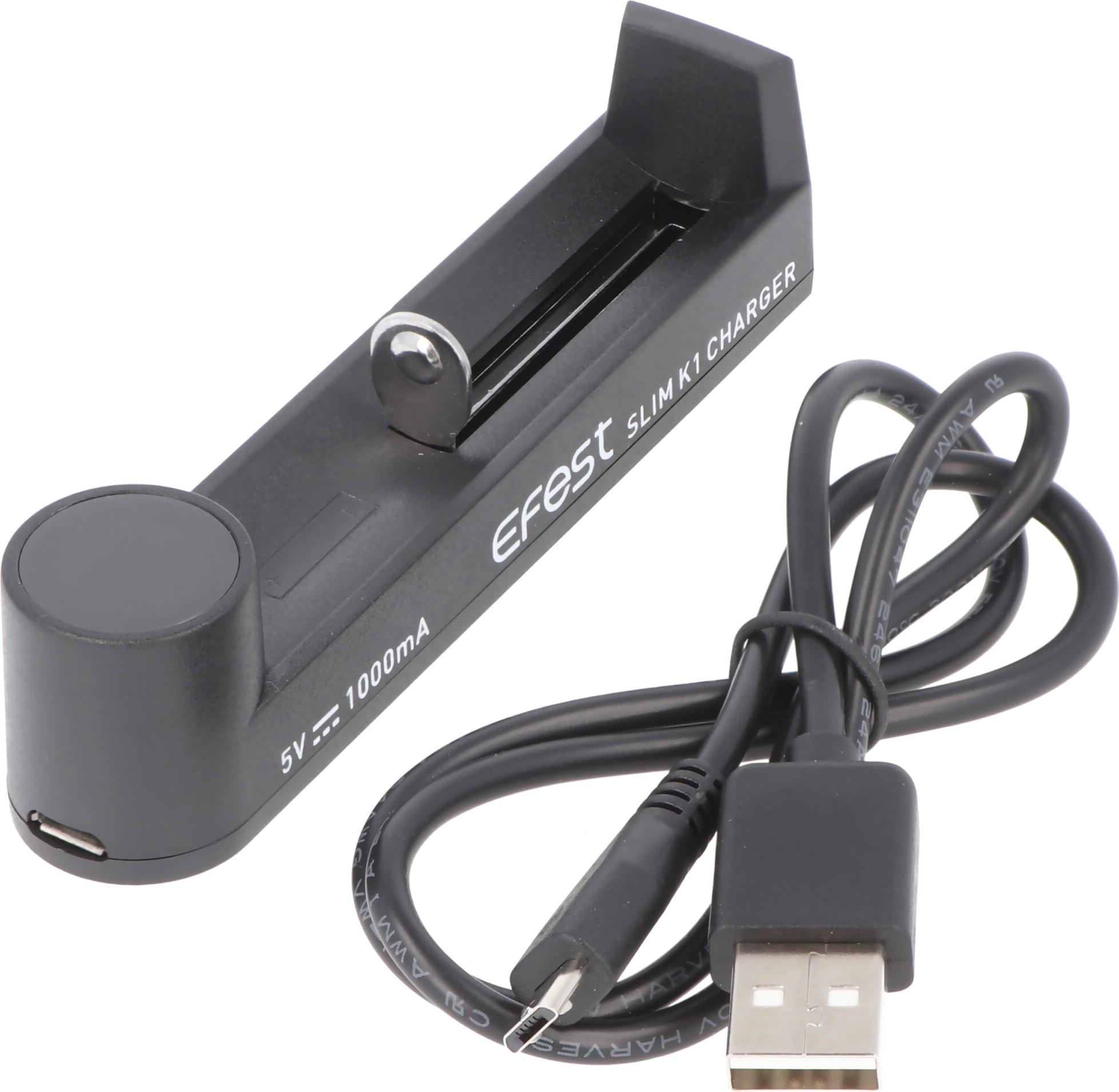 Efest - SLIM K1 Intelligent Charger - Ladegerät für 1x Li-Ion Zelle 4547