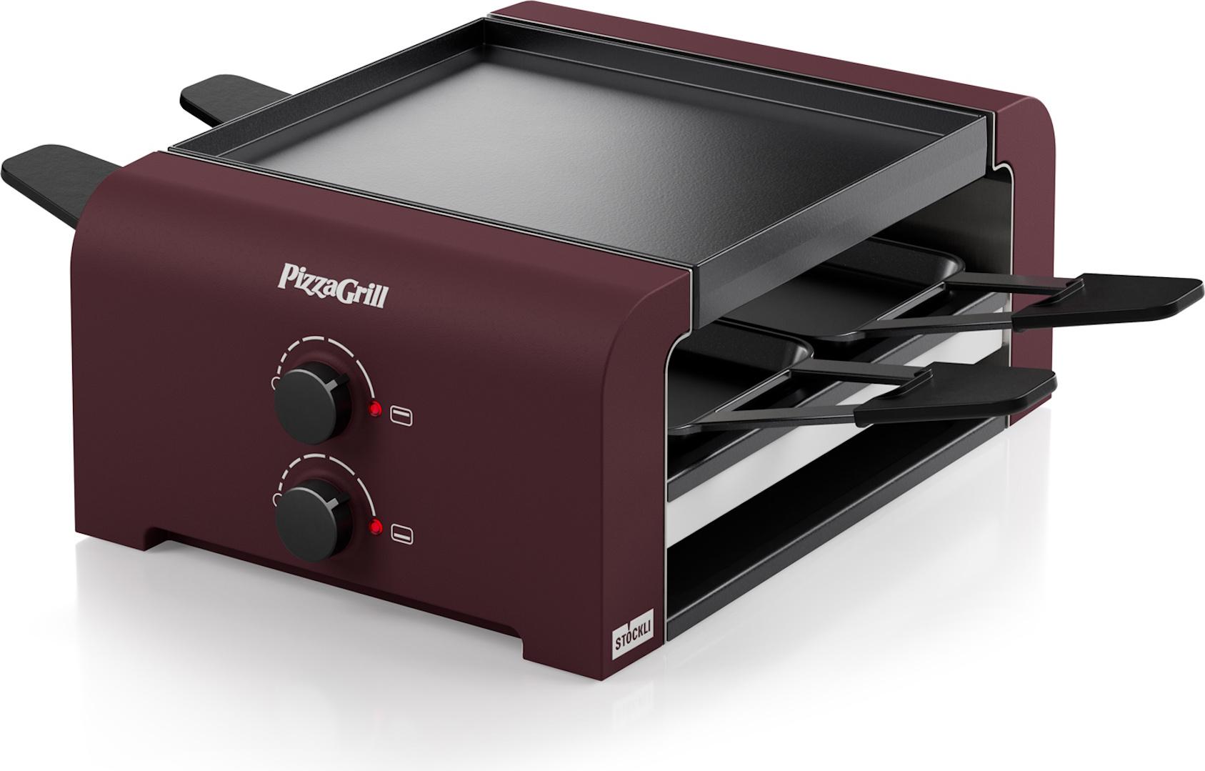 Stöckli Raclette PizzaGrill 4 Merlot Red
