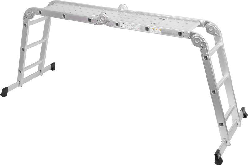 Leiter mit Plattform Strend Pro ML103 4x3, Gelenk, Alu, max. 150 kg