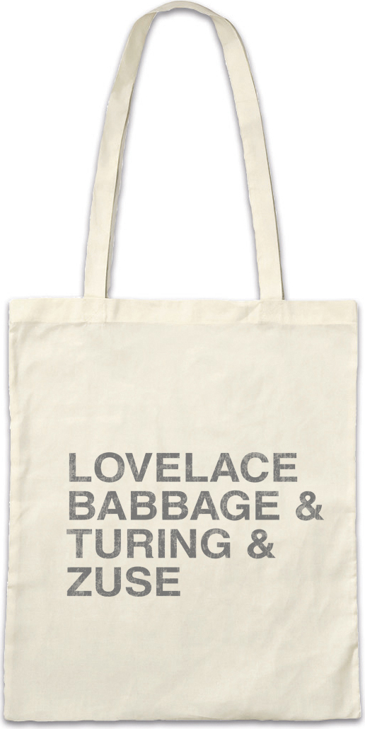 Eric Helmar Müller Urban Backwoods Lovelace & Babbage & Turing & Zuse, Stofftasche, Farbe: Beige BG15225NT_0