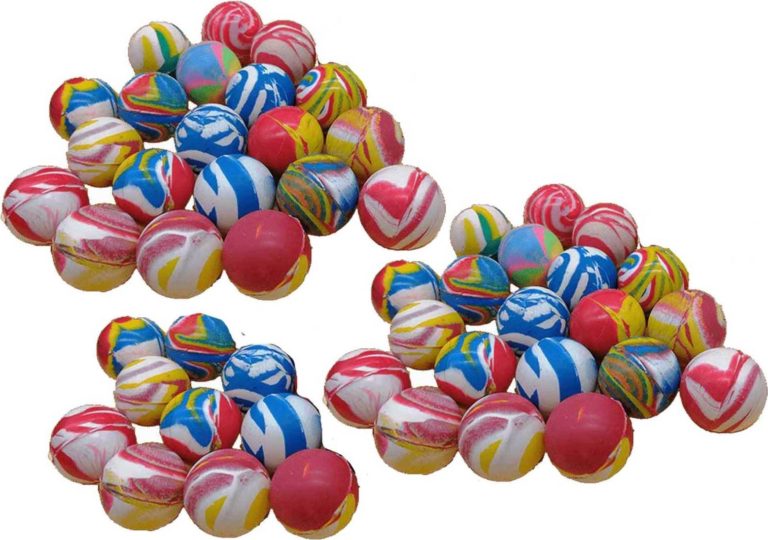 50 X Flummi Neon Hüpfball, 27 Mm - Bunte Springbälle Für Spiel, Spaß & Partys