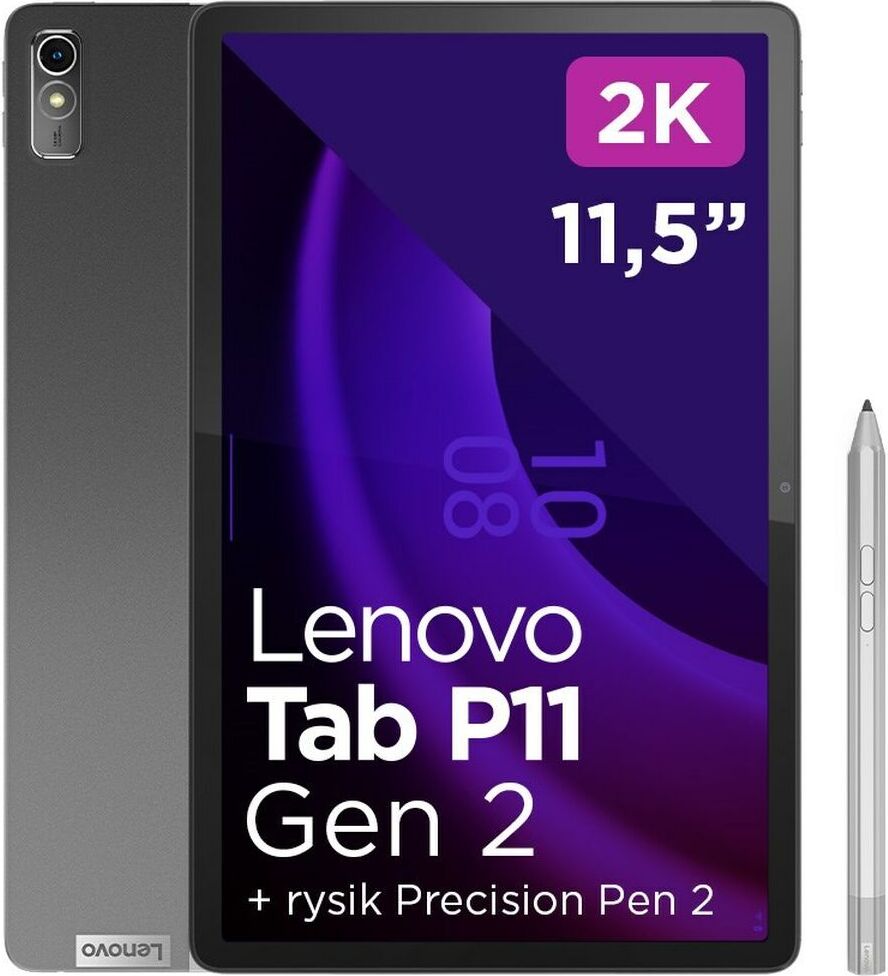 Lenovo Tab P11 128 GB 29,2 cm (11,5") Mediatek 6 GB Wi-Fi 6E (802.11ax) Android 12 Grey