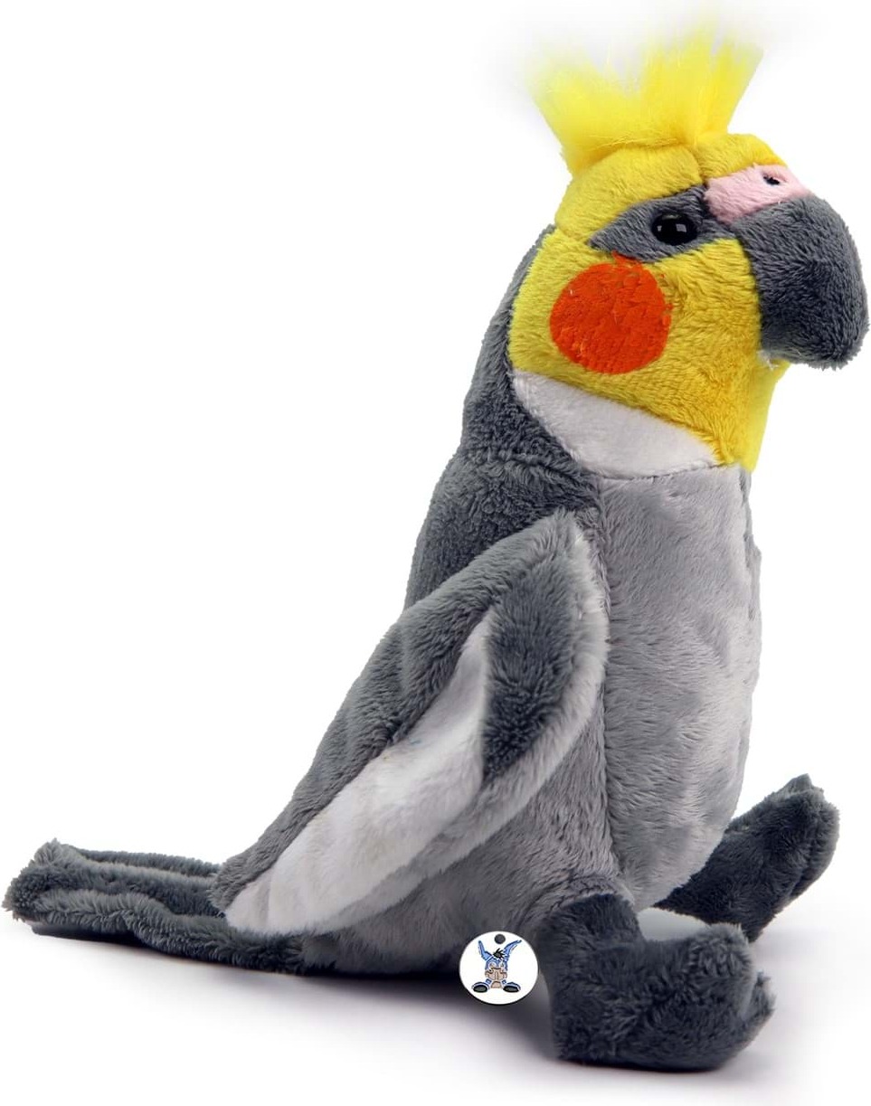 Kuscheltiere*biz Nymphensittich Kuscheltier Vogel Sittich Kakadu Papagei Plüschtier Plüschsittich AYANA KT531527