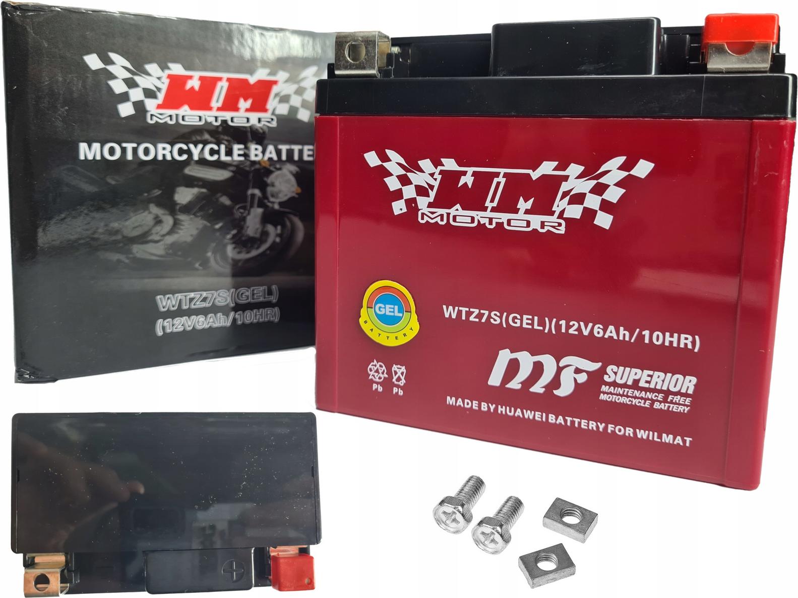 12V 6Ah GEL Akku Roller Quad ATV Wilmat 80 EN Startleistung