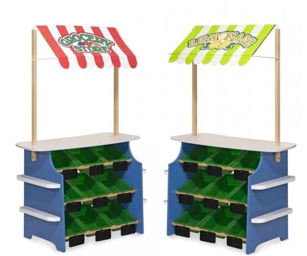 Melissa & Doug Holz Gemüse- und Limonadenstand 127 cm einkaufsladen-Kaufladen-Kaufmannsladen