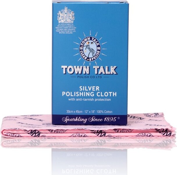 Town Talk Silber Poliertuch, Schmuckreinigung, verleiht Glanz, 30 x 45 cm