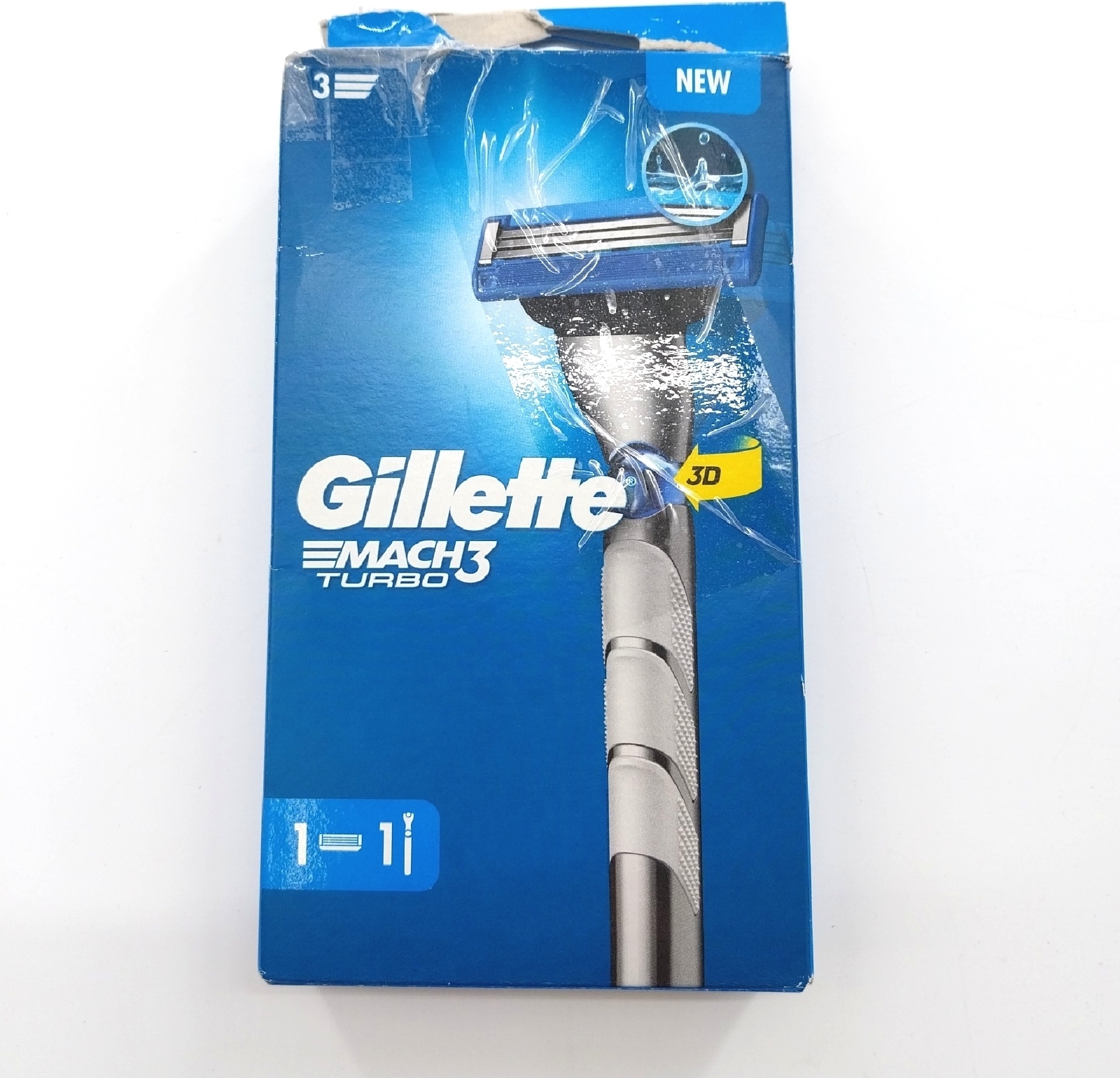 Gillette Mach3 Turbo Rasierer Rasierklinge 3fach Klinge Rasur Herren Luxus