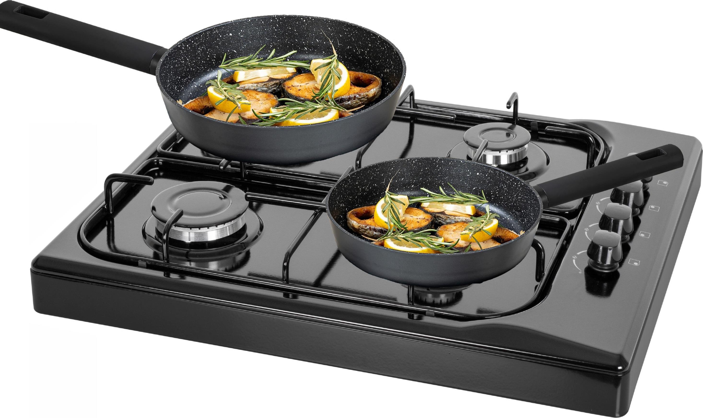 Zilan Gaskocher 4 flammig | Campingkocher | Gasherd | Kochfeld | Schwarz ZLN-1518