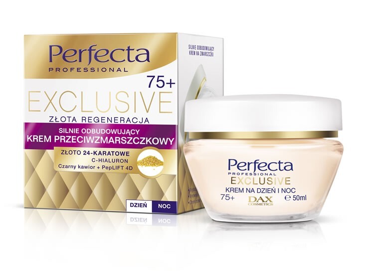 Perfecta_Exclusive Denný a nočný krém proti vráskam 75+ 50 ml