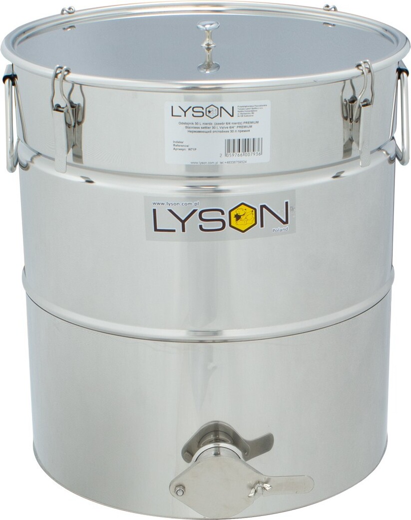 LYSON Honigabfüller Honigeimer Abfüllkübel Abfüllbehälter für Honig Absetzbehälter 30l (ca. 40 kg)
